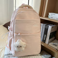 New large capacity butter casual backpack for students (middle & high school), korean style double shoulder bag, travel & street style bookbag