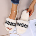 2024 new arrival slippers wholesale winter rabbit fur cotton slippers floor cotton home indoor heattech parent-child confinement slippers