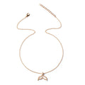 Wholesale mermaid necklace - european & american cross-border alloy jewelry - versatile dolphin tail pendant - niche, affordable luxury women's necklace