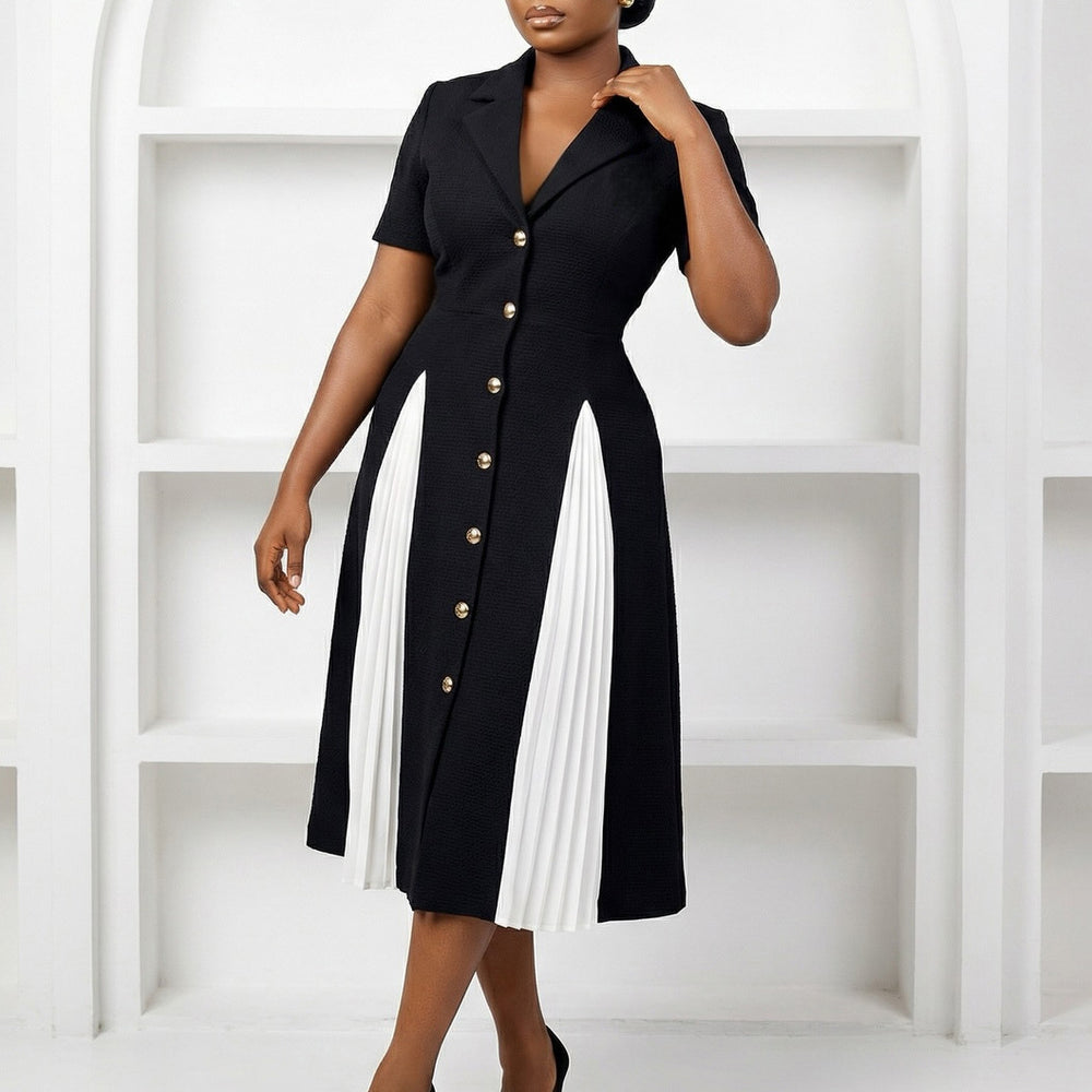 D3360  cross-border e-commerce  new women's fashionable and elegant commuter blazer with color block design