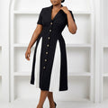 D3360  cross-border e-commerce  new women's fashionable and elegant commuter blazer with color block design