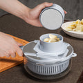 Multifunctional kitchen gadgets: potato shredder, vegetable slicer, and grater set - perfect for home use! shreds, grates, and slices carrots, cucumbers, and more