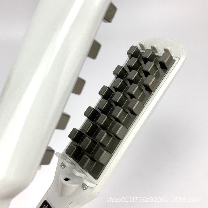 corn silk plaid curling iron negative ion hair root fluffy curling iron straight dual-purpose splint hair iron direct sales