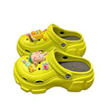 New arrival crocs women's summer popular thick sole toe cap stepping on shit feeling outwearnon-slip high heel thick sole slippers wholesale