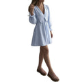 cross-border european and american women's clothing: new summer skirts, fashionable casual plaid lace-trimmed mini dress