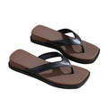 Manufacturer's new thick-soled wedge flip-flops for women, summer retro high-end outwear slippers, beach vacation flip-flops, wholesale