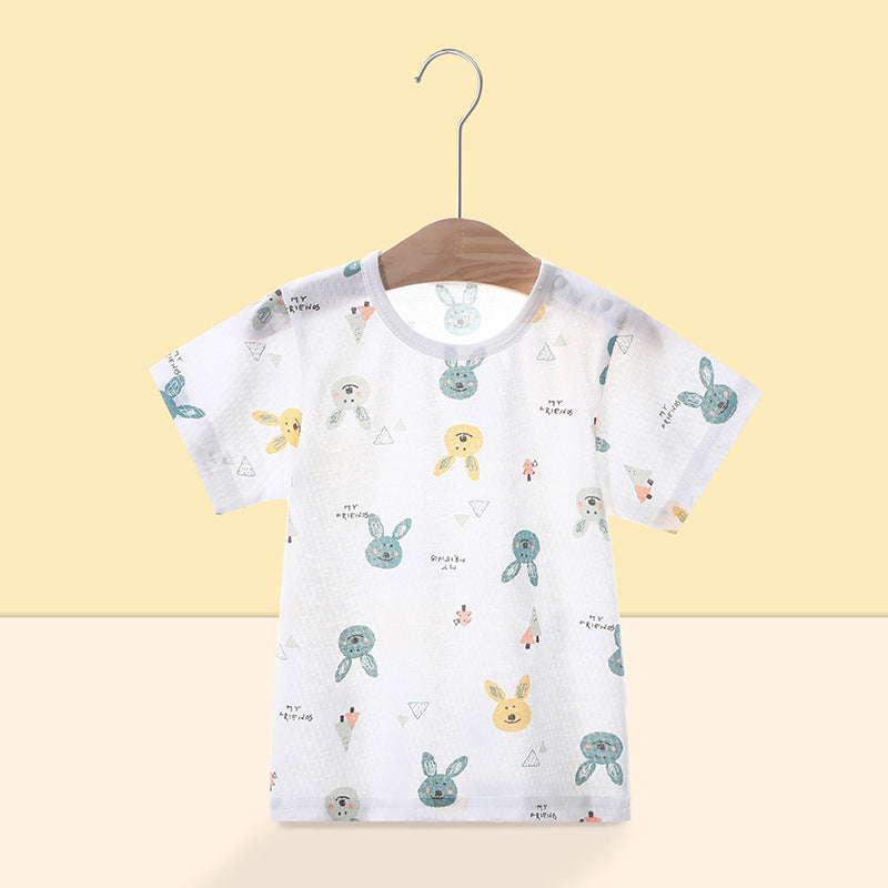 Baby t-shirt short sleeve boys summer thin style children's half sleeve top 0-3 years old summer clothes boys toddler new summer collection