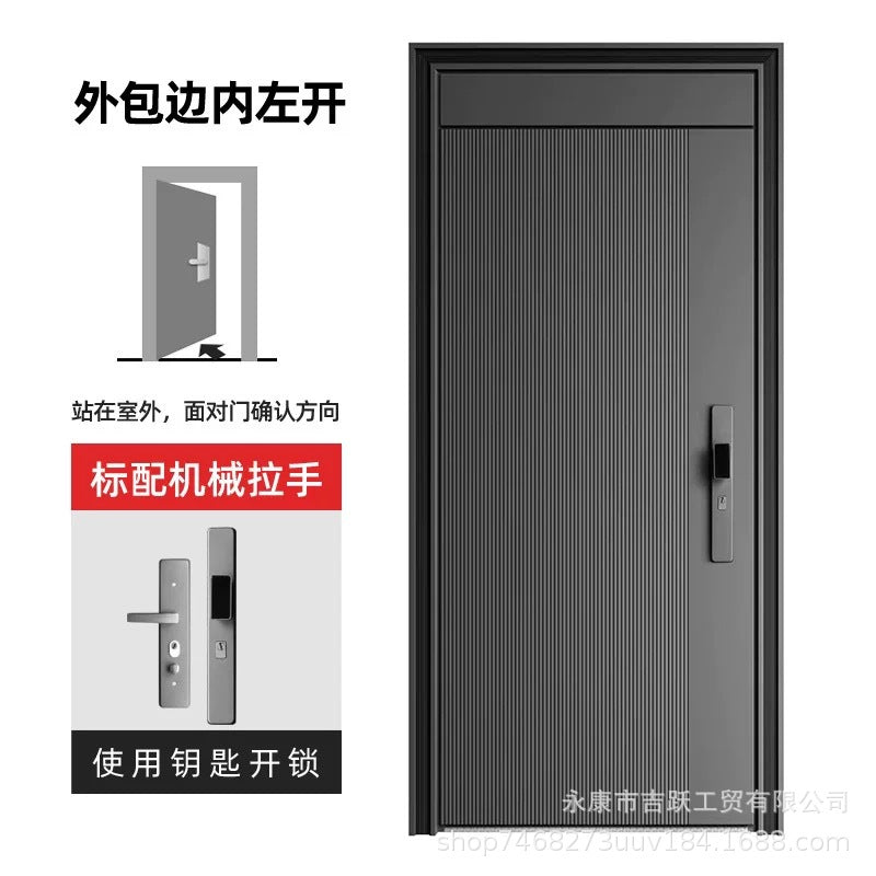 Cast aluminum door class a anti-theft door for home security lock entrance door house door project double door heightened single door