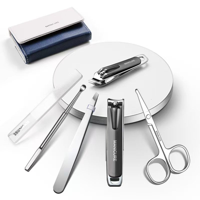 nail clippers, household nail clippers, eight-piece set, douyin spot nail clippers, complete set of portable nail clippers, wholesale