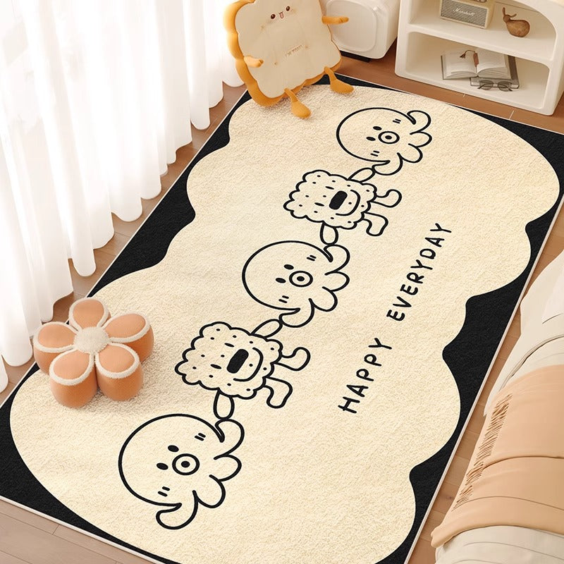 Carpet bedroom bedside blanket girl's room bedside kids' room cute  new under-bed thickened floor mat