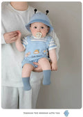 Summer newborn baby clothes, baby romper, cartoon short-sleeve, cartoon summer outfit, lightweight crawling suit, outdoor wear