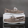Casual lightweight boat shoes export cross-border plus size men's shoes maillard hand-sewn business men's shoes large quantity discount