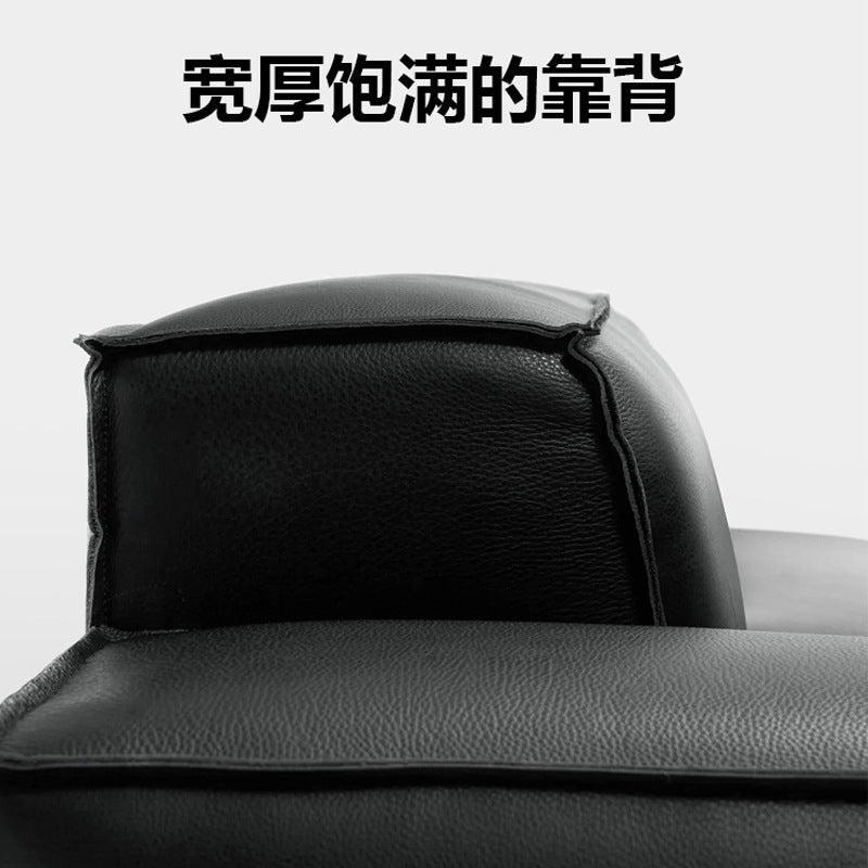 Leather shuoyuan genuine leather sofa casual first layer cowhide leather sofa living room for home tofu block straight row sofa