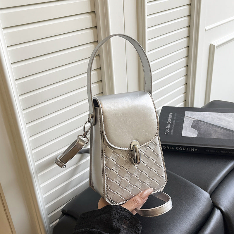 Foreign trade mobile phone bag women's 2025 new versatile small bag high sense foreign style shoulder messenger bag design sense small square bag