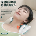 Multifunctional massage pillow - portable, car & home use - electric kneading neck massager with ems, heat compression, and pulse therapy for neck and shoulder relief