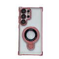 Samsung s25 ultra phone case, compatible with s26, transparent four-corner magnetic kickstand case, note20, export a37