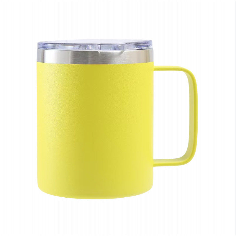 spray plastic 12oz stainless steel mug casual business coffee cup personalized sublimation thermos cup wholesale