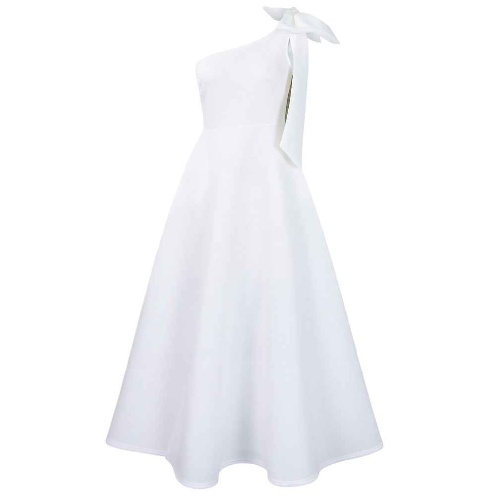 D3322 european and american women's clothing cross-border  new one-shoulder big bow sexy long gown african dress