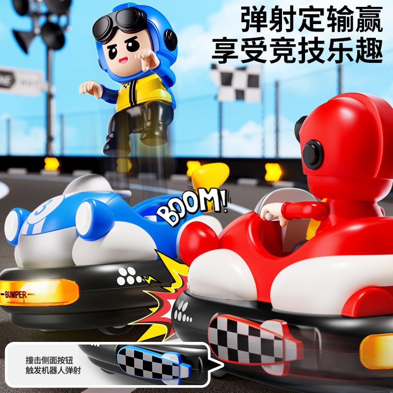 Fun childhood kids remote control go-kart bumper car toy - new year & birthday gift - two-player battle drift go-kart