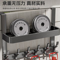 Double-layer storage rack behind the door, strong load-bearing, punch-free wall-mounted clothes hanger, door-mounted clothes and hat storage rack