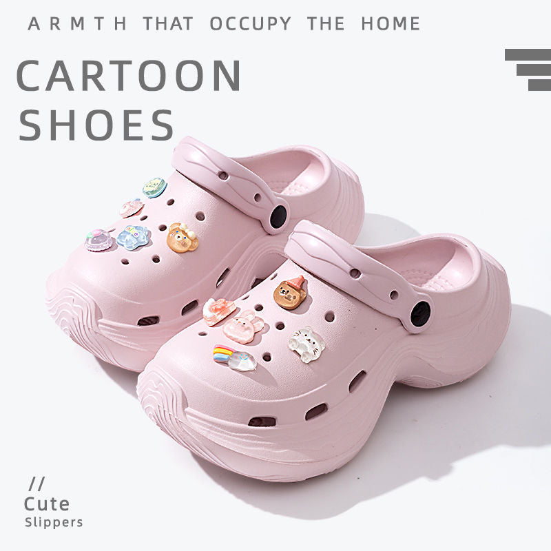 Women's clogs - 2025 summer new fashion, anti-slip, breathable, soft sole, odor-resistant, thick sole, height increasing sandals for outdoor wear