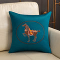 Horse year throw pillow cover sofa cushion simple light luxury high-end silk satin bedroom living room bedside cushion cover