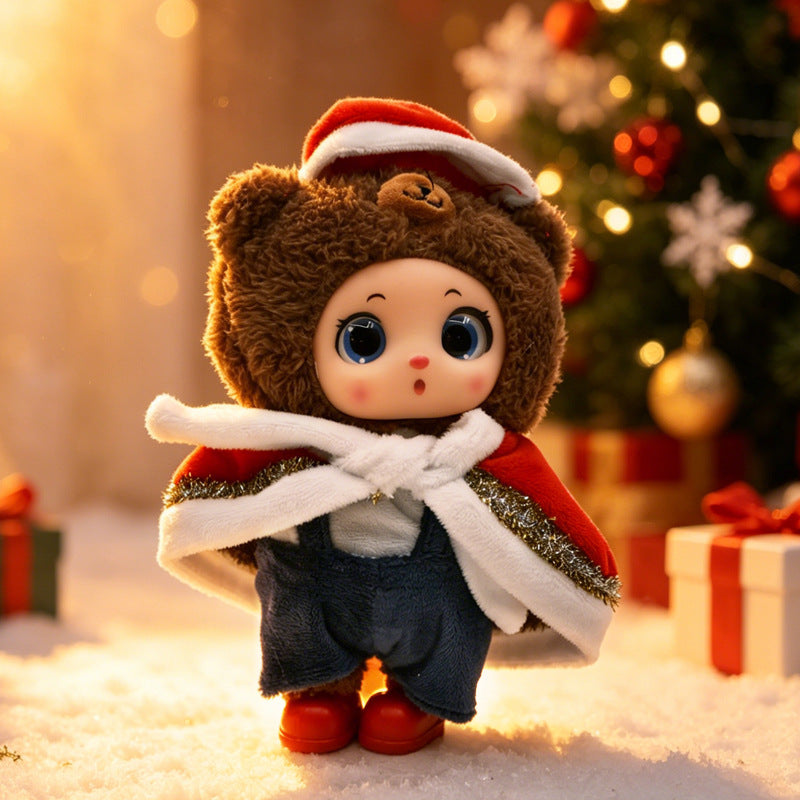 Winter forest cute travel doll christmas limited plush doll full of forest fairy tale cute healing gift small doll