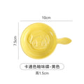 Scandinavianinsstylish ceramic relief snack plate cartoon creative cute ceramic dipping dish flavor plate snack plate