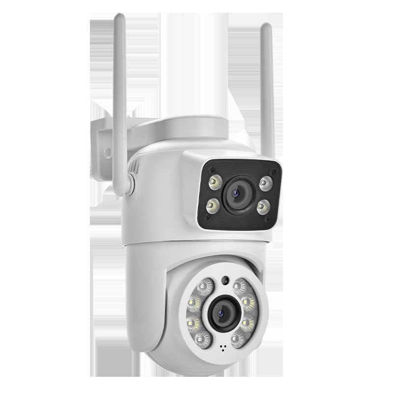 ICSEE binocular dual-camera panoramic WiFi camera "dual-screen" multi-watch with Bluetooth fast network distribution