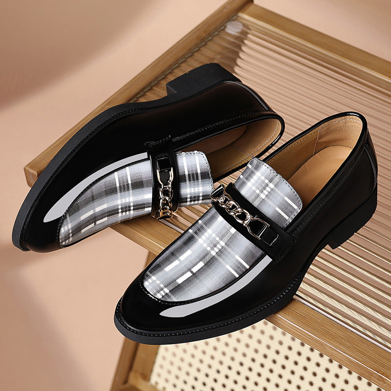 New plus size patent leather casual shoes - european & american style, pointed toe, trendy men's shoes for stylists, business & formal wear