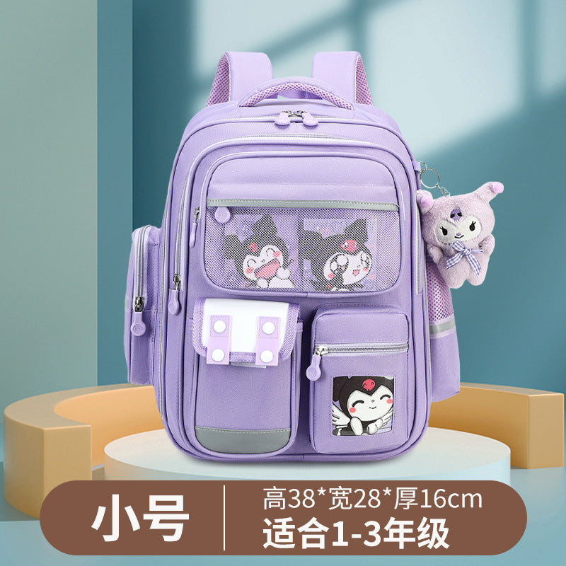 capibala school bag for primary school students, boys in grades 1-3 to 6, large capacity cute capybara stain-resistant backpack