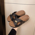 2026 new french-style flat sandals with skirt – stunning summer outdoor fashion beach shoes for women