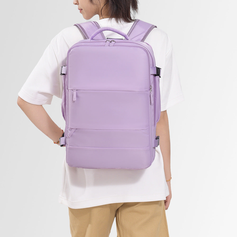 Processing custom backpack large capacity travel light backpack female student schoolbag computer backpack travel bag