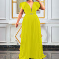 C8452 in stock  summer new  foreign trade plus size women's mesh patchwork pleated cross-border jumpsuit