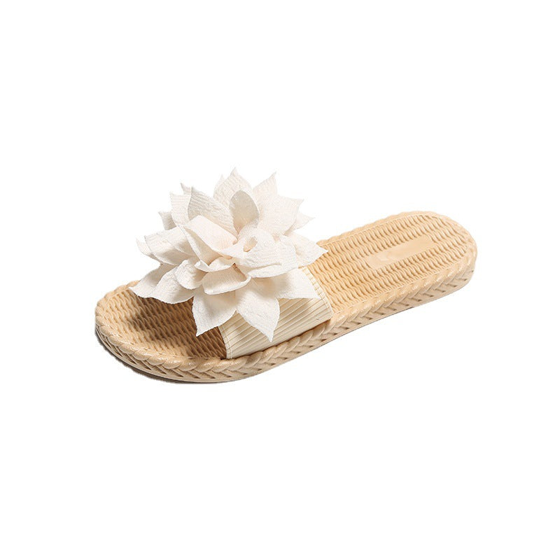 Women's flat sandals - new summer collection: comfortable, versatile, floral design, suitable for outdoor wear, wet weather, beach, and pool