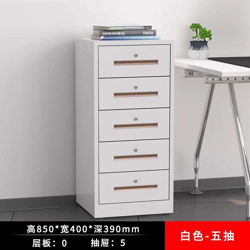 Office low cabinet Under the desk Storage cabinet Thickened combination lock Drawer Locker Printer base Iron cabinet