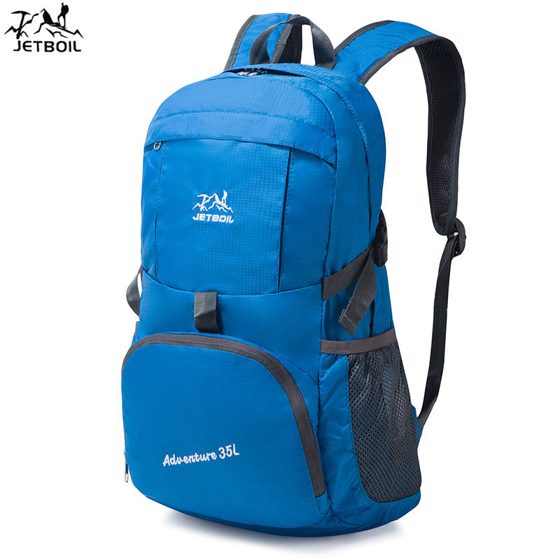 Skin bag foldable nylon travel bag outdoor backpack portable lightweight mountaineering bag advertising gift backpack