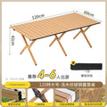 Outdoor foldable special egg roll table stalls portable picnic bbq camping thickened table and chairs complete set of equipment supplies