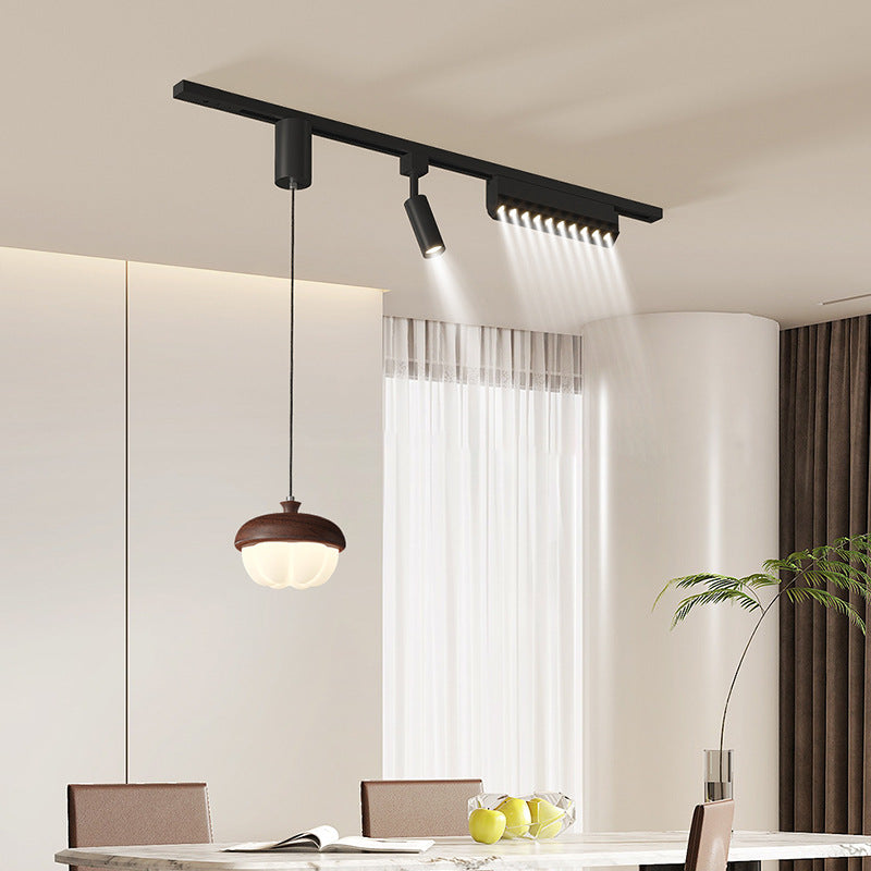 2025 new French restaurant one-word chandelier designer walnut pattern bar dining room tea room lighting