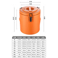 Stainless steel insulated bucket, special ice bucket for stalls, commercial stall, canteen food warmer suit5pcsexport