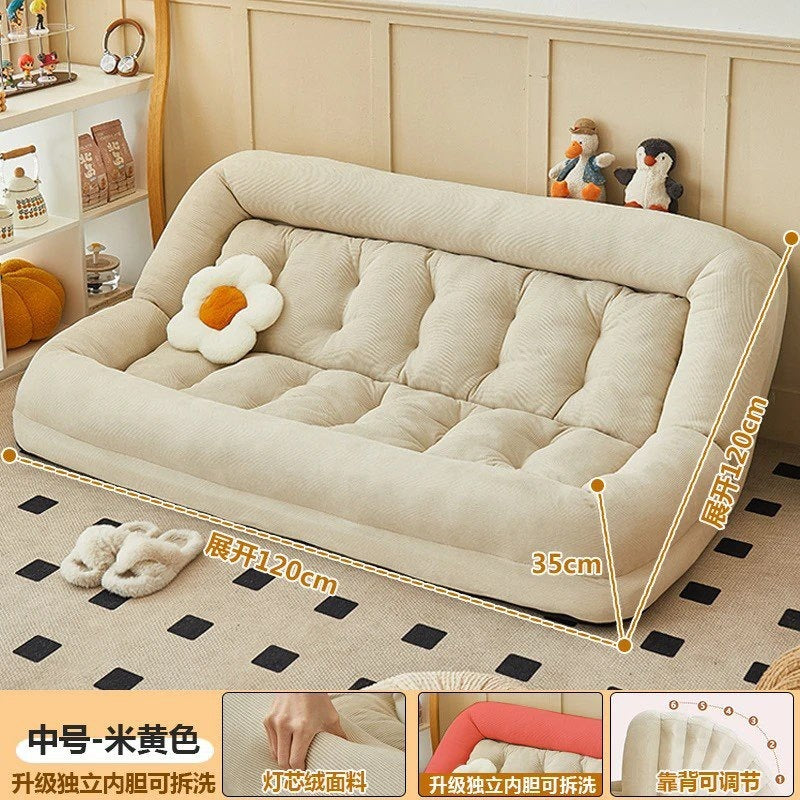 Human dog house lazy sofa sofa bed single tatami for home double foldable balcony bedroom sleeper lounge chair