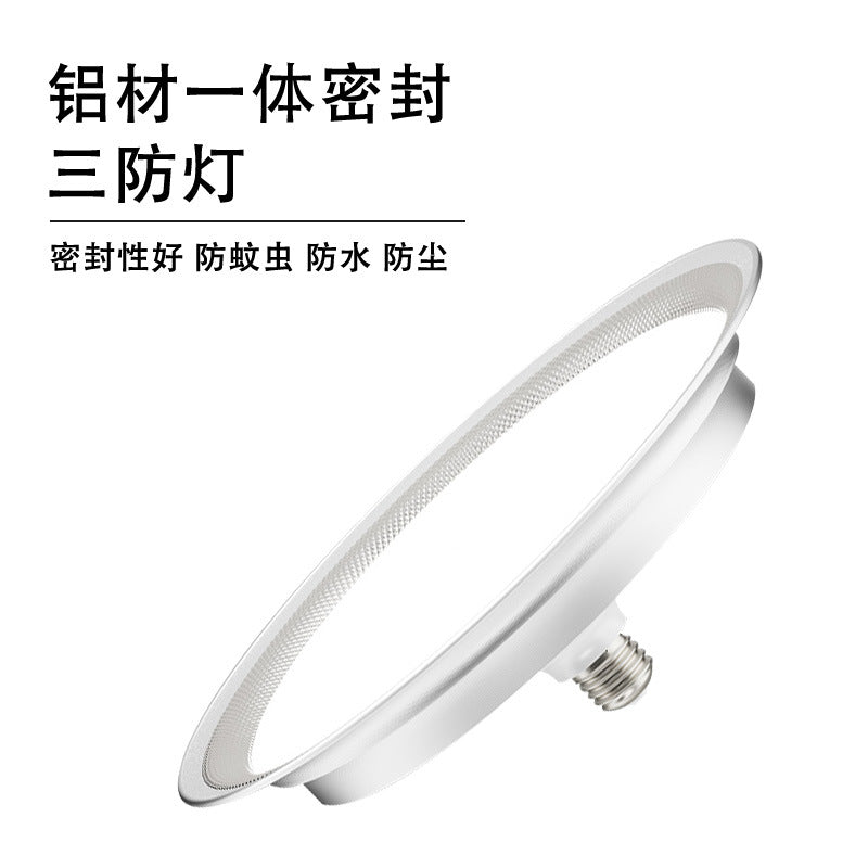 LED three-proof flying saucer high bay light e27 screw warehouse workshop factory super bright lighting store commercial chandelier