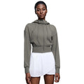 Hooded sports outwear women's spring & fallshort waist cardigan long sleeve tops yoga fitness wear jacket d25147
