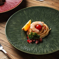 Retro high-looking kiln-turned creative plate ceramic western food plate for home restaurant steak plate stylish dessert plate