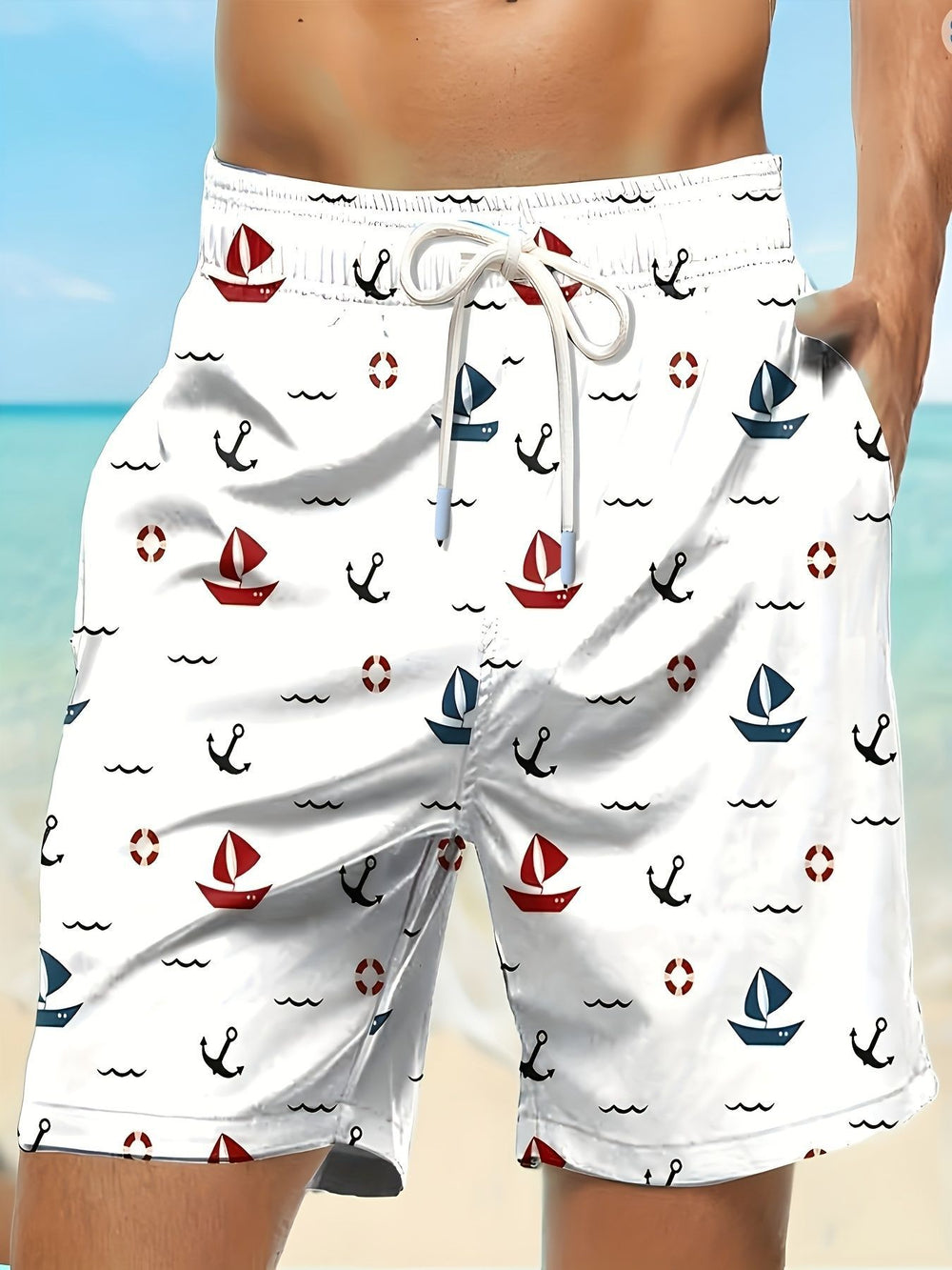 trending men's swim trunks, quick-dry swim shorts, casual athletic beach shorts, new european and american styles