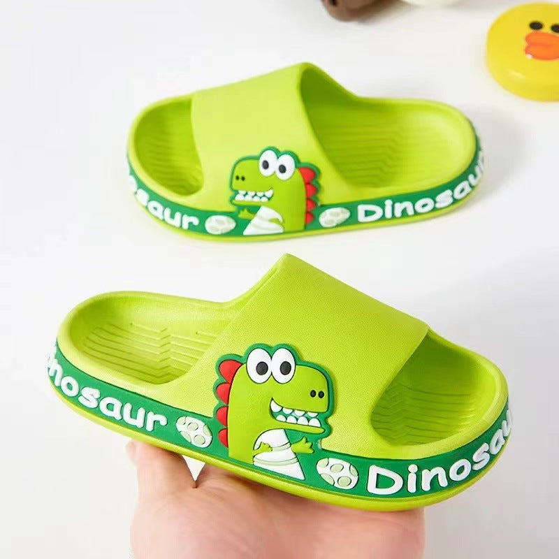 2022 summer new arrivals: kids' cartoon dinosaur flip-flops - soft sole, non-slip sandals for toddlers and young children, perfect for outdoor wear