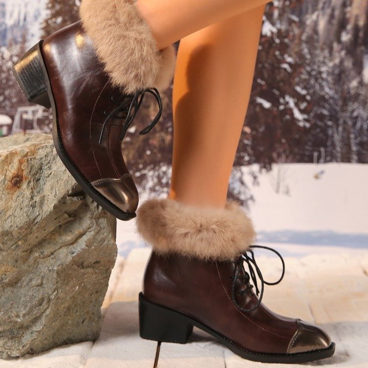 fall/winter new arrivals: plus-size fleece-lined leather boots for women, sizes 36-43. wholesale available. dropshipping to  and