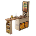Solid wood sideboard bar all-in-one living room cream style partition cabinet wine cabinet medieval style wall storage storage low cabinet