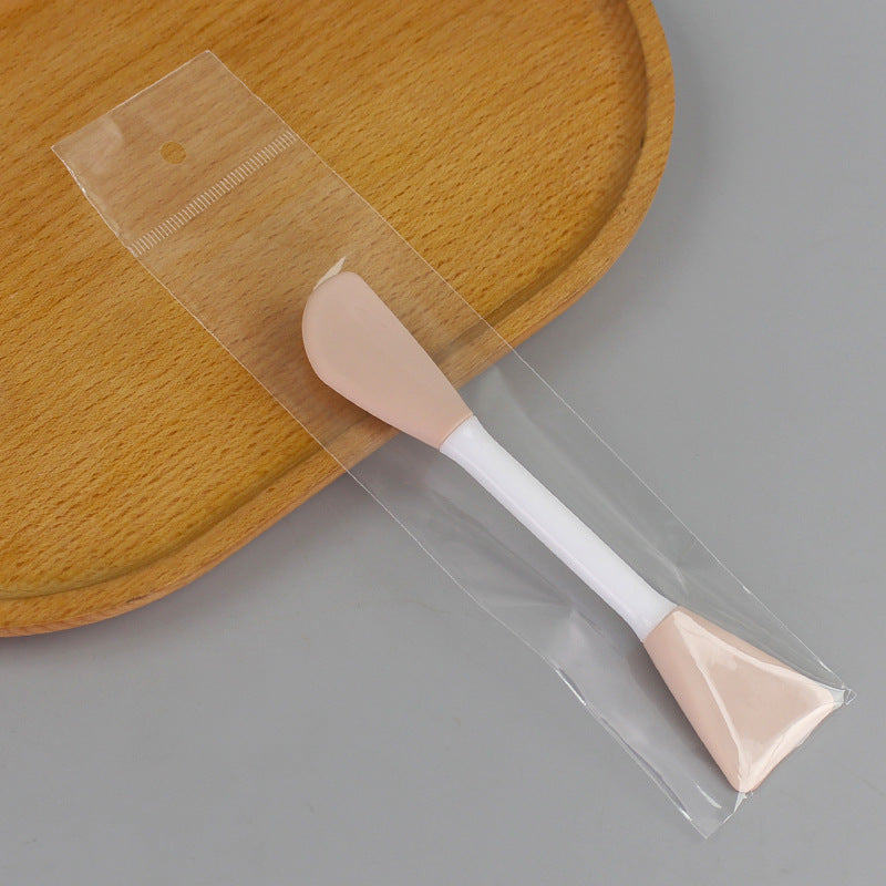 Double-ended silicone brush mask brush knife type + shovel type soft rubber head brush diy mask adjustment tool dual-purpose makeup brush
