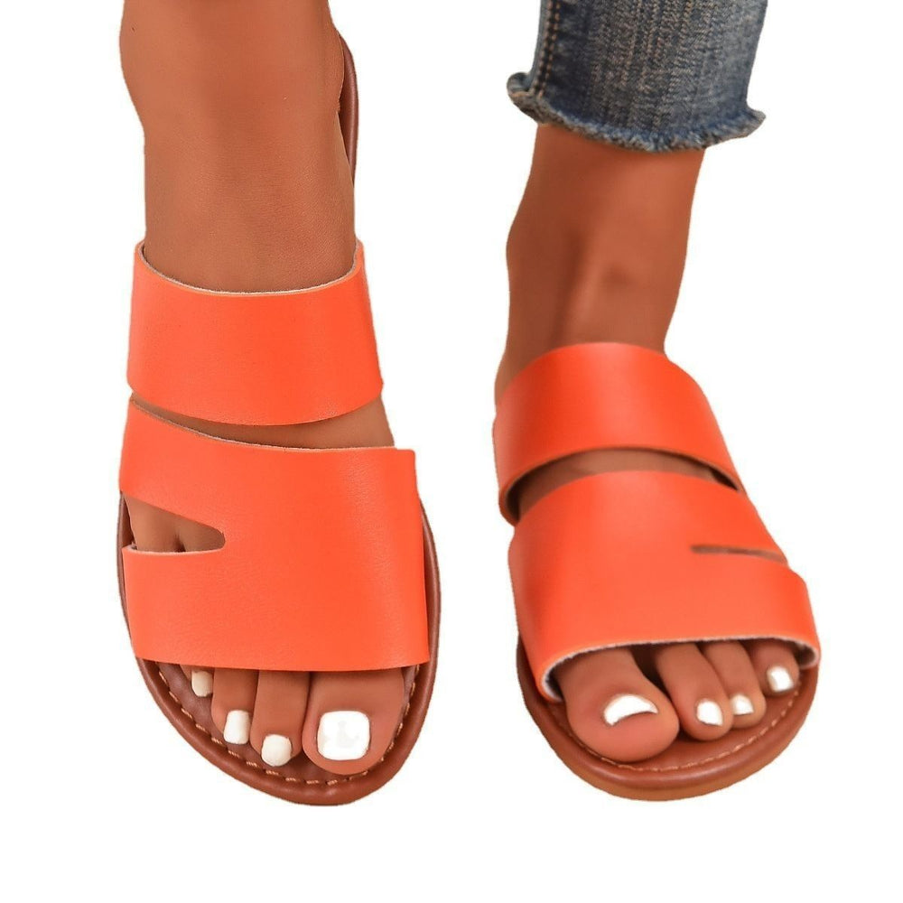Plus size new  summer sandals & slippers - casual, versatile, and stylish flat sandals with straps for everyday wear